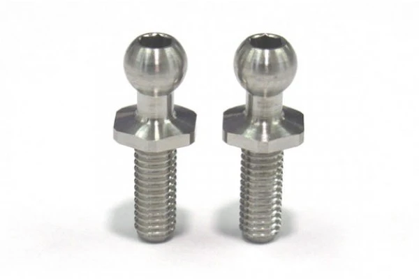 4.3mm SPM TITANIUM ROD END BALL L ( LENGTH 8.0MM)  2-Pack [Reve D] RT-006LA