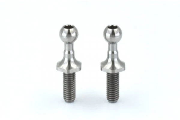 4.3mm SPM TITANIUM ROD END BALL LONG NECK ( LENGTH 6.0MM)  2-Pack [Reve D] RT-006LNA