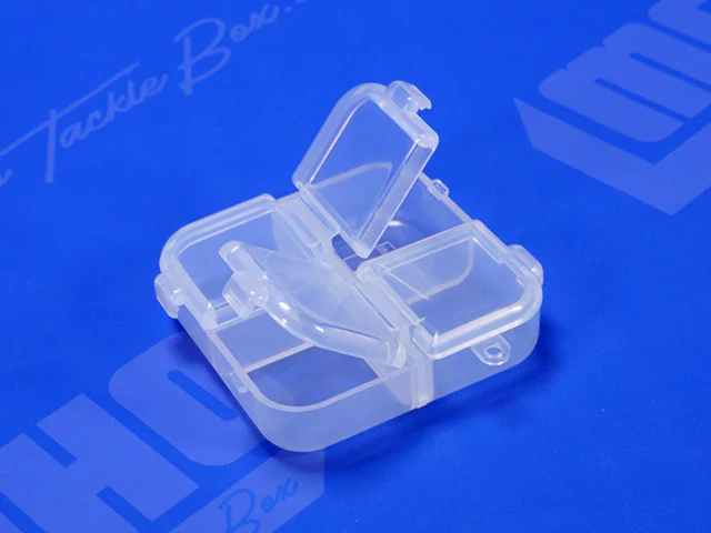 4 Part - Multi Utility Case - Parts Box 2.4" Square  - (66 x 66 x 18 mm)  Made in Japan [Meiho] 4 Koma