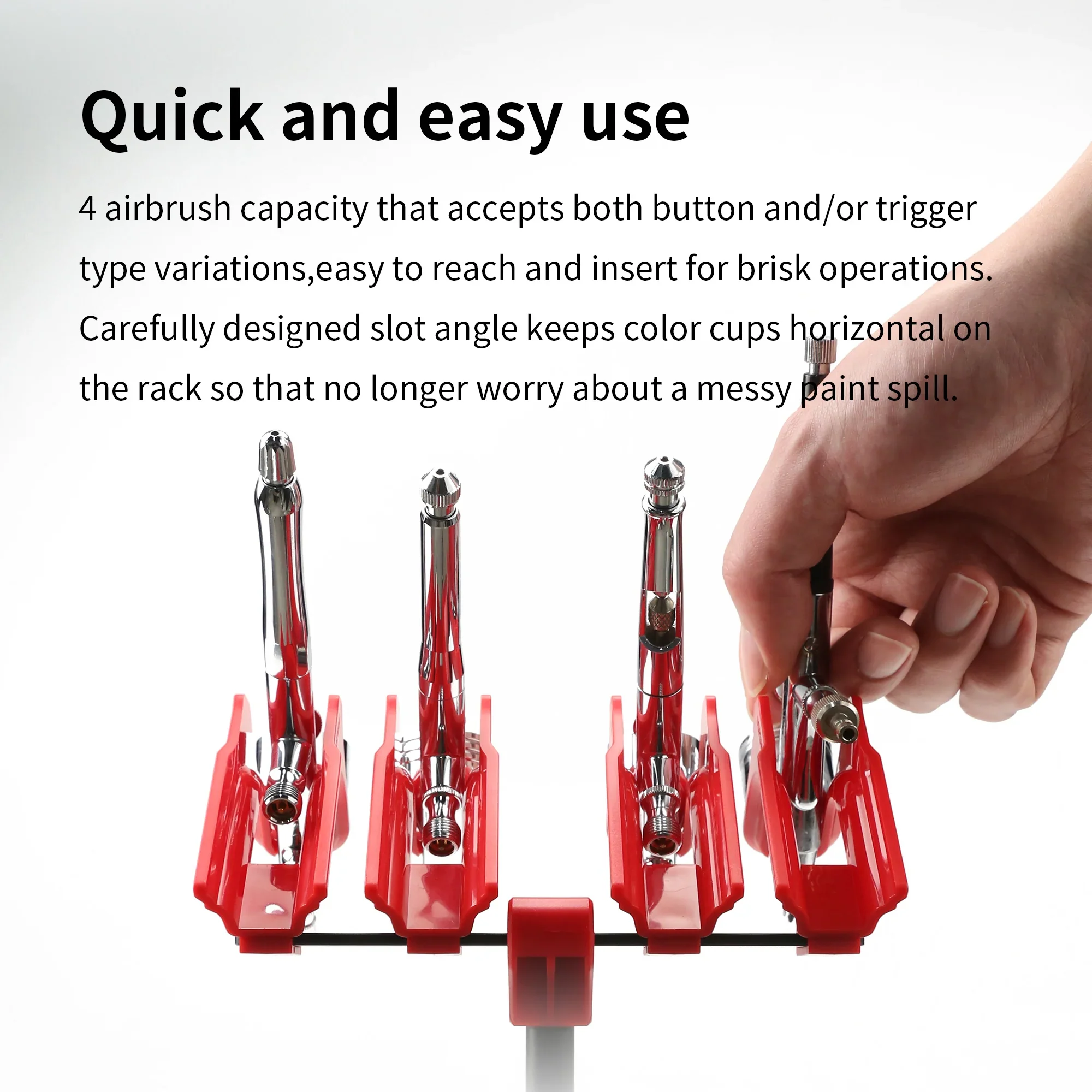 4-Slot Airbrush Rack with Clamp Stand [DSPIAE] PT-AR - Image 4