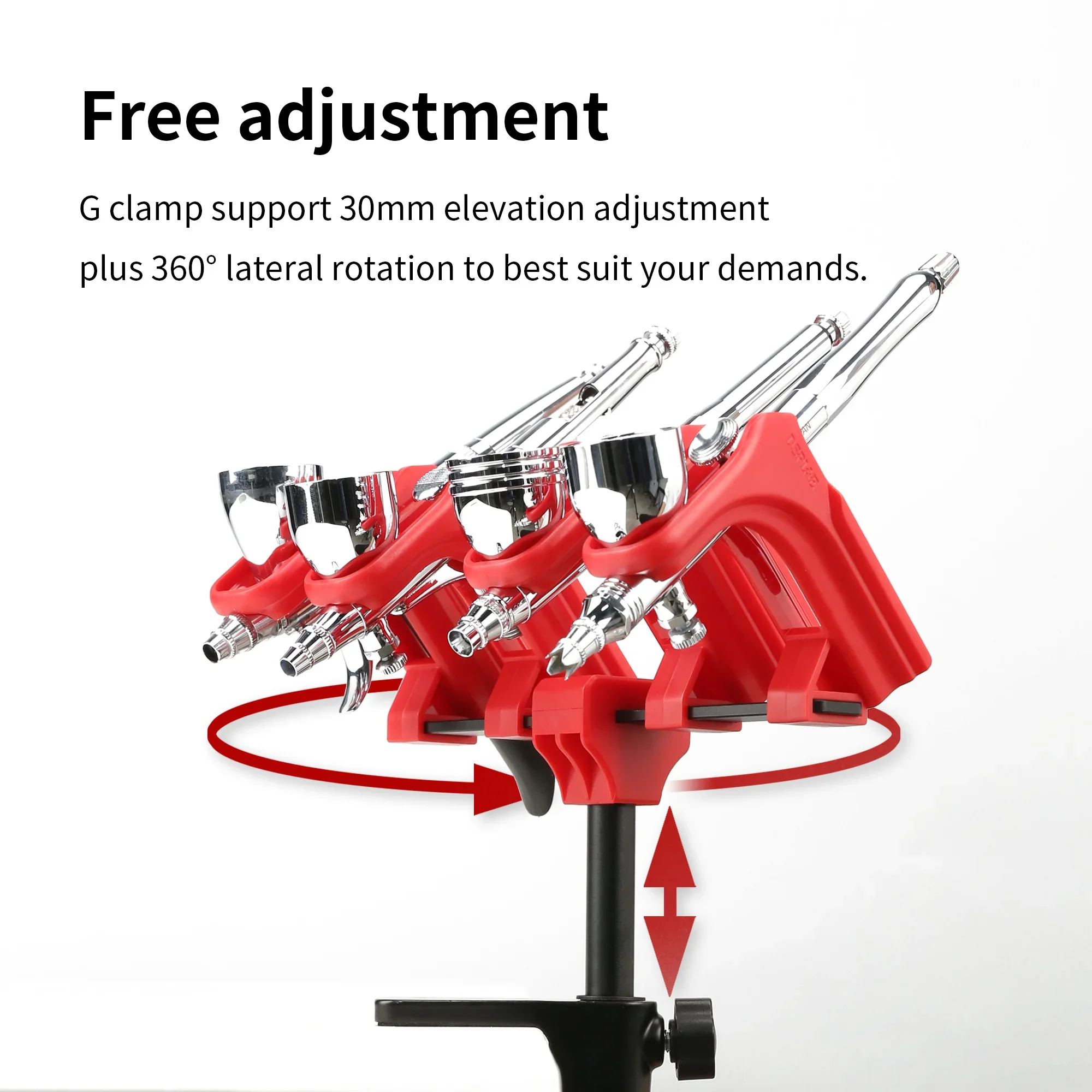 4-Slot Airbrush Rack with Clamp Stand [DSPIAE] PT-AR - Image 5