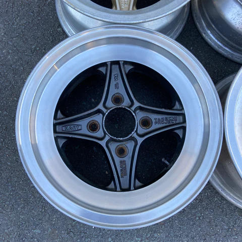 4 SPOKE - RACING HART TAKECHI FR 4H - 9MM OFFSET OLD SCHOOL INCHDOWN 1-10 RIMS - BLACK (4 PACK) [K SPORT] 4SPOKE-B9 - Image 5