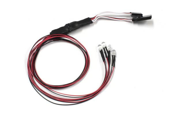 400mm (5mm x 4 Bulbs) Fazer Light Kit Set (White / Red) [Kyosho] 97054-4R-B