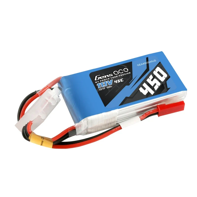 450mAh 45C 3S 11.1V MINI LIPO Battery Crawler SCX24 SCX30 [GENSACE] GEA4503S45JS