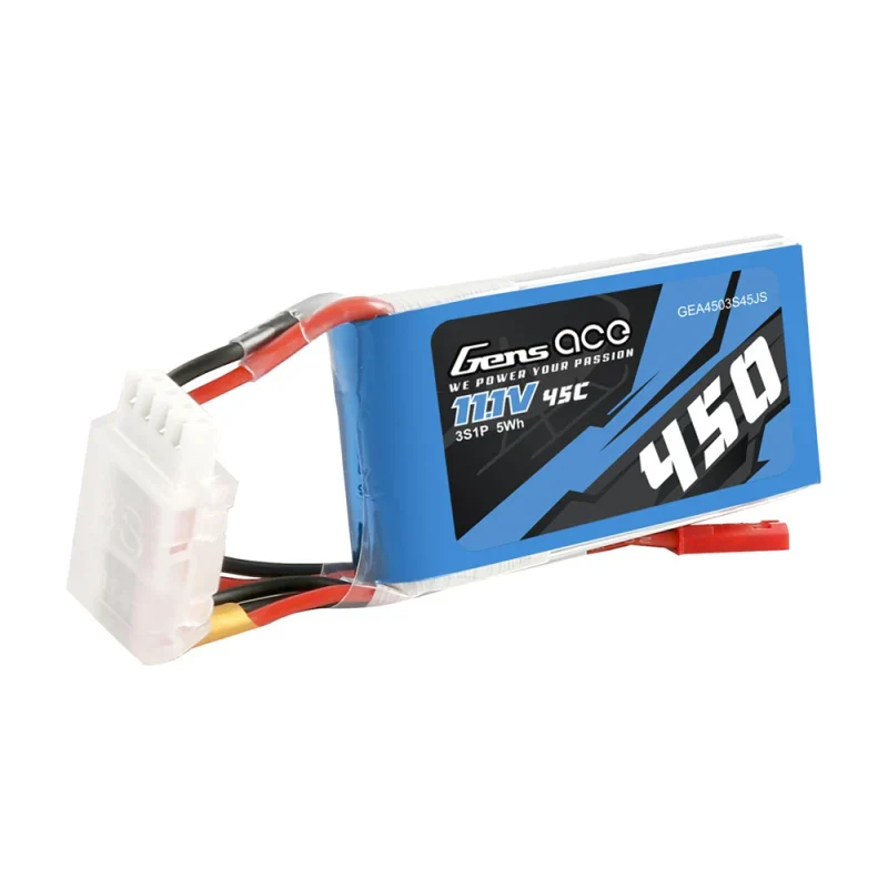 450mAh 45C 3S 11.1V MINI LIPO Battery Crawler SCX24 SCX30 [GENSACE] GEA4503S45JS - Image 2