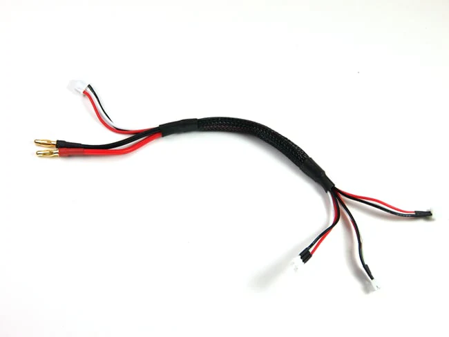 4mm Banana Plug 3xJST-PH Parallel Charging Cable [PN Racing] 700253