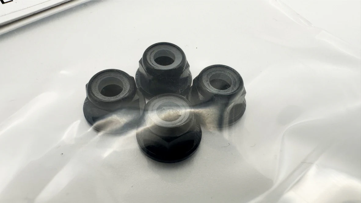 4MM BLACK WHEEL NUTS LUG NUT NYLON INSERT (NYLOCK) [Scale Reflex] 815100 - Image 2