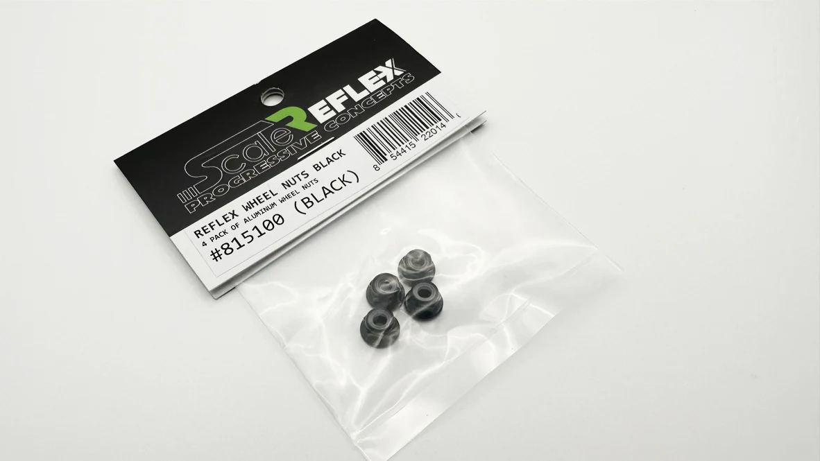 4MM BLACK WHEEL NUTS LUG NUT NYLON INSERT (NYLOCK) [Scale Reflex] 815100 - Image 3