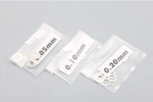 5.0mm Spacer Stainless Steel Shims (.05mm  .10mm .2mm) (20 of each) [Yokomo] ZC-S50S