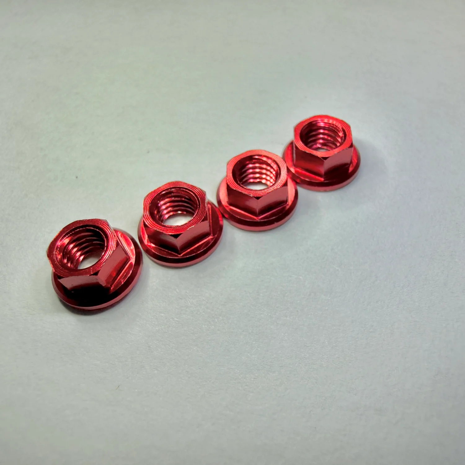 5.5mm Serrated Lightweight Aluminum WHEEL NUTS Lug Nut - Black Red Purple [SCALE REFLEX] - Image 4