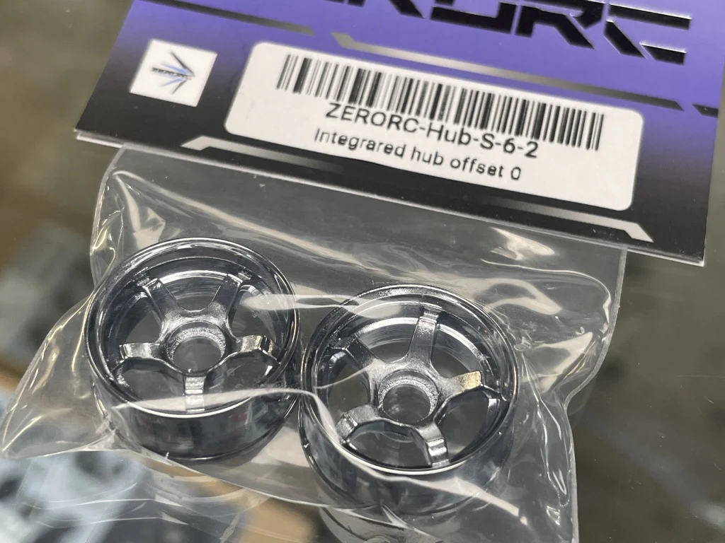 5 Spoke RIMS - CHROME 2PC Set (OFFSET 0) for RW00 [ZERORC] ZERORC-Hub-S-6-2