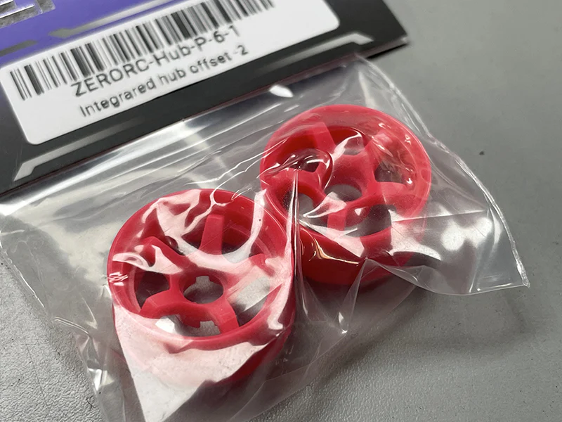 5 Spoke RIMS - PINK 2PC Set (OFFSET 2) for RW00 [ZERORC] ZERORC-Hub-P-6-1 - Image 3