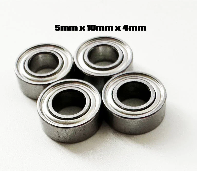 5x10x4 Bearing (5mm 10mm 4mm) (for IDLER GEARS SHARK)- 4 PACK [Rhino Racing] RR-5x10x4BEARING