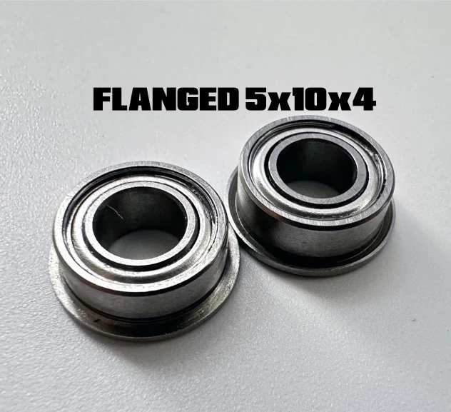 5x10x4 FLANGED Bearing (5mm 10mm 4mm) (Main Shaft SHARK)- 2 PACK [Rhino Racing] RR-F5x10x4(2PC)