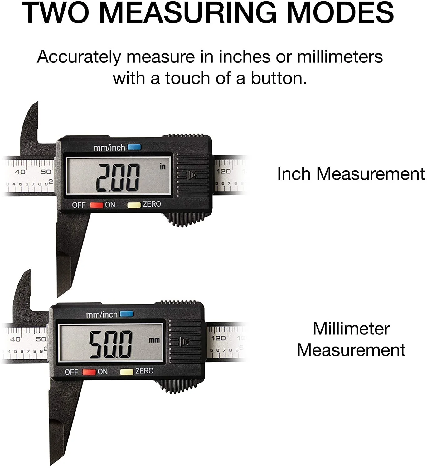 6” Digital Caliper | Electronic Measuring Tool | Range of 0-6”or 0-150mm (MM and INCH) [NEIKO] 01417A - Image 2