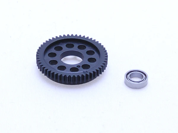 64 Pitch Delrin Spur Gear with Ball Bearing for BALL DIFF (MR2048, MR2049) - 52T 53T 54T [PN Racing] MR2652B MR2653B MR2654B