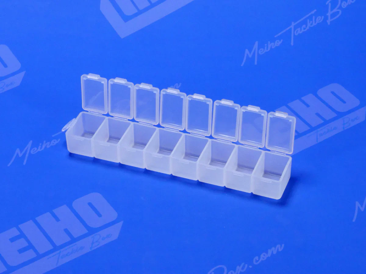 8 Slot STRIP - Multi Utility Case - Parts Box 6.9"  - (176 x 36 x 26 mm) Made in Japan [Meiho] HACHIREN - Image 3
