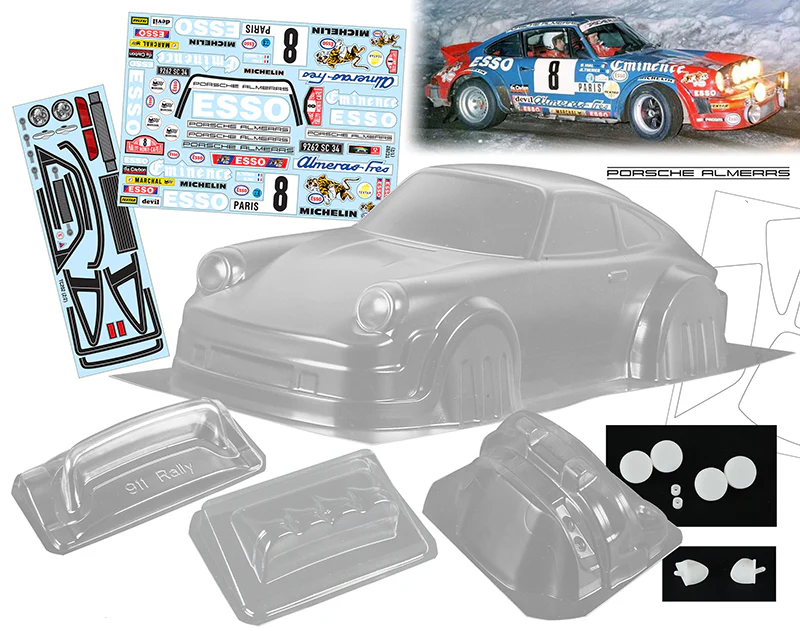 82 PORSCHE WIDEBODY WITH FLARES 1-10 Body Shell [Quality RC] QRC-PORSCHE82 - Image 6