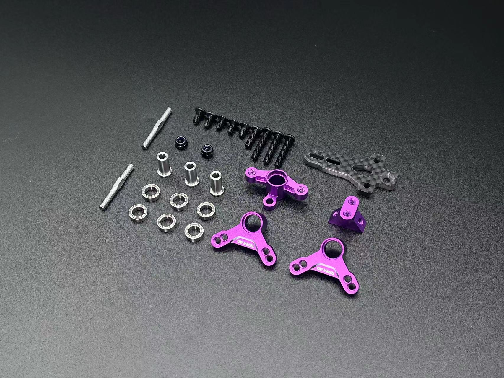 AD-XF Front Gearbox - Bulk Head (for AD X-Series) RDX YD2 RD1 RD2 - BLACK RED PURPLE [Team AD] AD-XF - Image 10