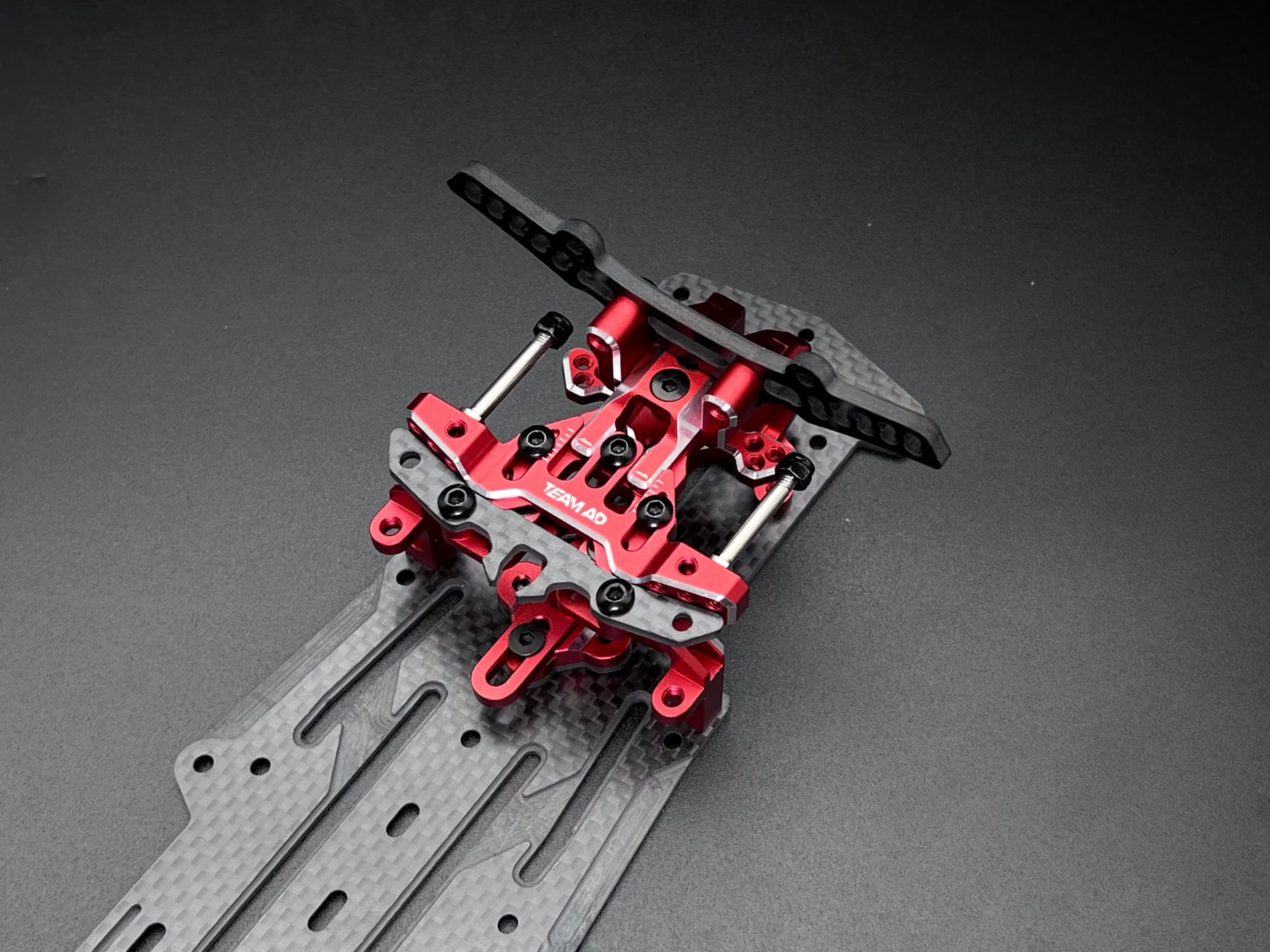 AD-XF Front Gearbox - Bulk Head (for AD X-Series) RDX YD2 RD1 RD2 - BLACK RED PURPLE [Team AD] AD-XF - Image 6