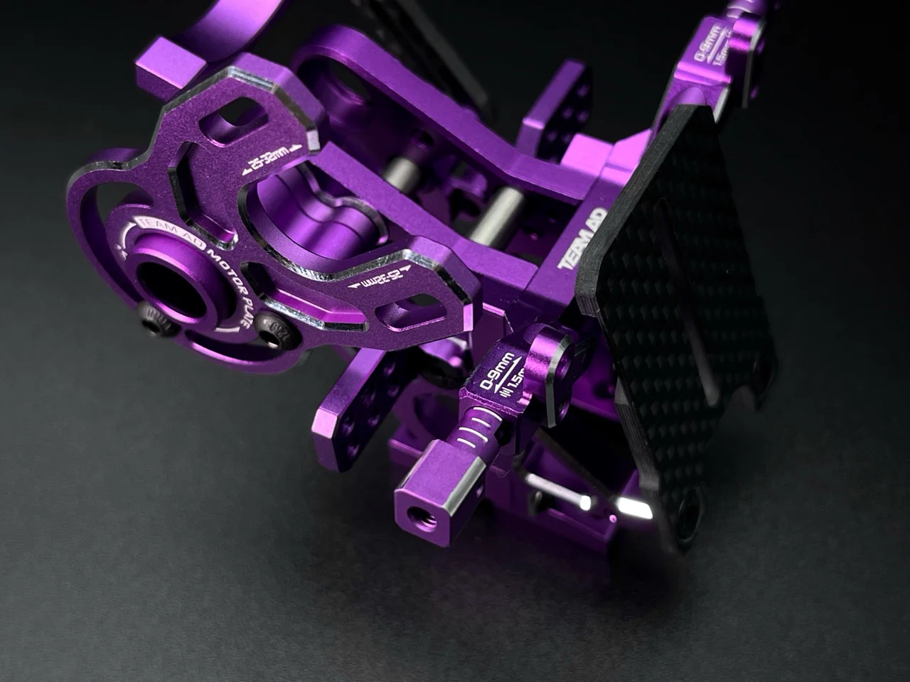 AD-XR Transmission For RDX GEAR BOX - RED PURPLE BLACK [Team AD] AD-9016 - Image 8