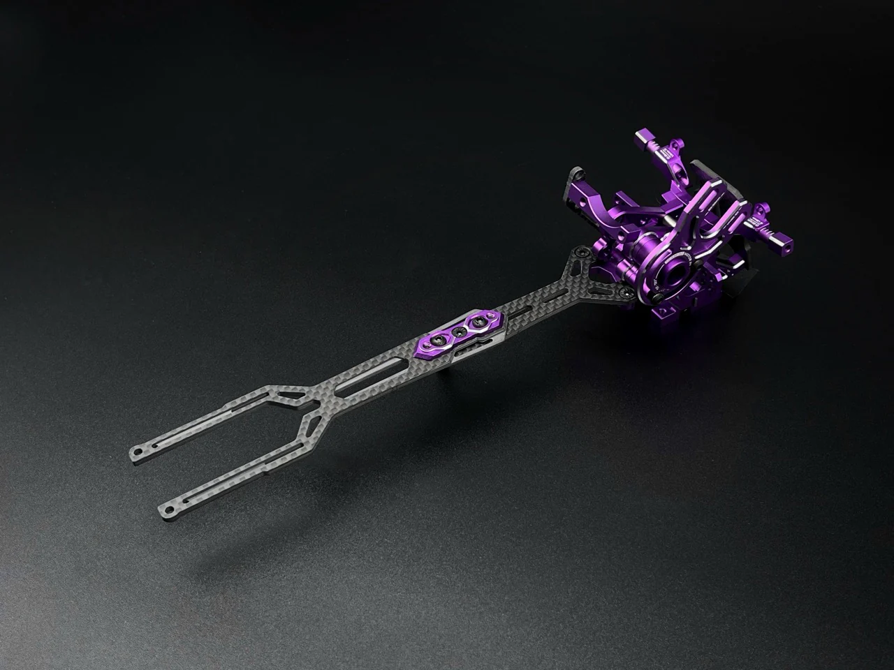 AD-XR Transmission w/ Upper Deck For Yokomo RD2.0 / YD2 Series GEAR BOX - RED PURPLE BLACK [Team AD] AD-9015 - Image 3