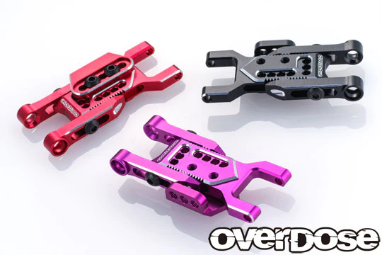 Adjustable Aluminum Rear Suspension Arm Type-3 (For OD ) (RED PURPLE BLACK)  [Overdose] OD2855 OD2856 OD2857