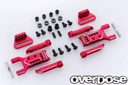 Adjustable Aluminum Rear Suspension Arm Type-3 (For OD ) (RED PURPLE BLACK)  [Overdose] OD2855 OD2856 OD2857 - Image 6