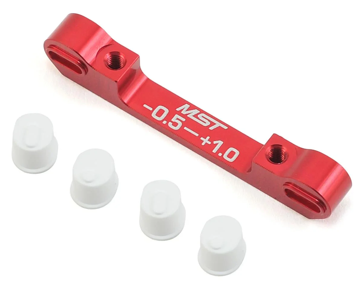 Adjustable Aluminum Suspension Mount (Red) (-0.5-+1.0) [MST] 820057R
