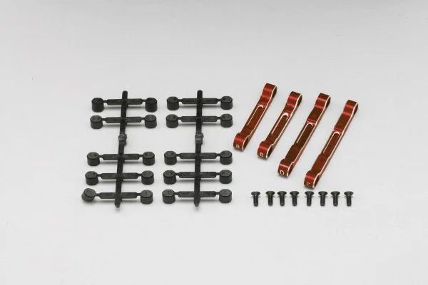 Adjustable Aluminum Suspension Mount Set (RED) for YD-2 TOE BLOCKS [Yokomo] Y2-301ARA