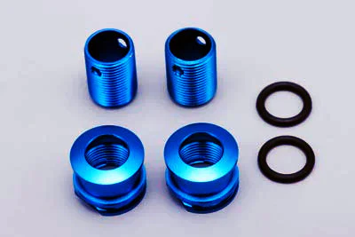 Blue Aluminum Adjustable Body Mount Posts (fits ZS-016 and Y4-016) [Yokomo] ZS-ABM5