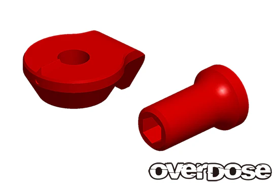 Adjuster Nut &amp; Knuckle Stopper (Spare part) RED PURPLE BLACK [Overdose] OD3567 OD3566 OD3565 - Image 3