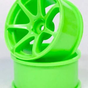 Advan AVS T7 HIGH TRACTION  Wheels (GREEN) Rims 5mm - 8mm [Topline RC] IW-2208G IW-2205G