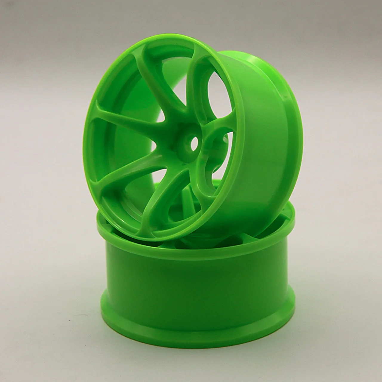 Advan AVS T7 HIGH TRACTION  Wheels (GREEN) Rims 6mm - 8mm [Topline RC] IW-1206G IW-1208G