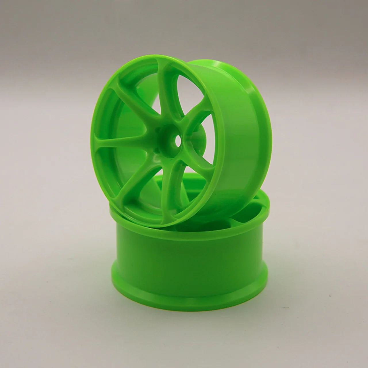 Advan AVS T7 HIGH TRACTION  Wheels (GREEN) Rims 6mm - 8mm [Topline RC] IW-1206G IW-1208G - Image 2