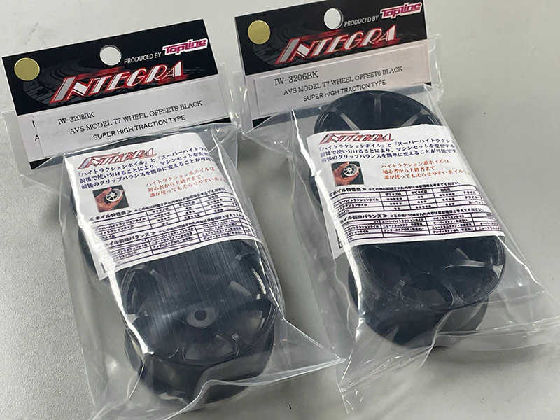 Advan AVS T7 SUPER HIGH TRACTION  Wheels (BLACK) 6mm - 8mm [Topline RC] IW-3206BK IW-3208BK - Image 4