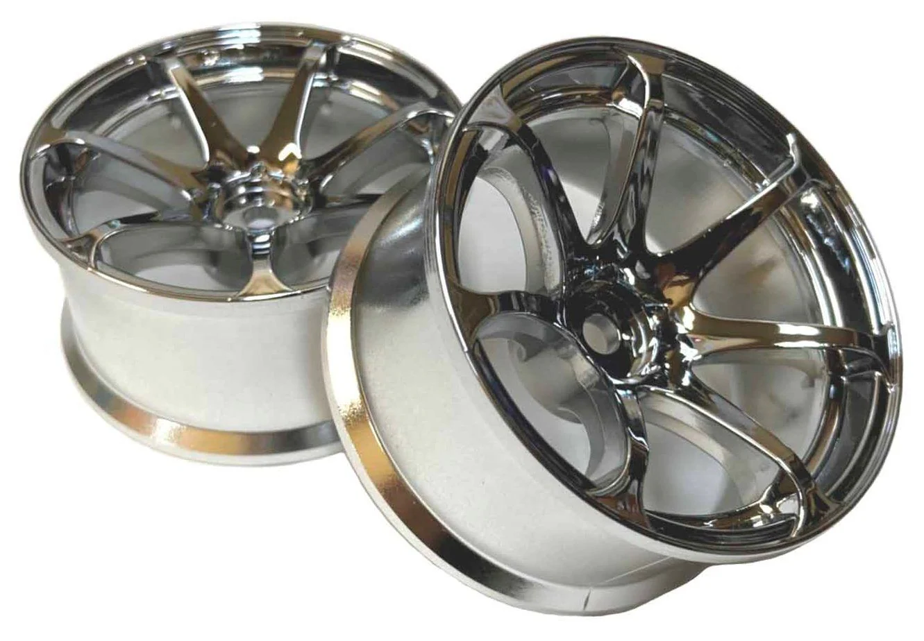 Advan AVS T7 Wheels (CHROME SILVER) Rims 6mm - 8mm [Topline RC] IW-1206CS IW-1208CS