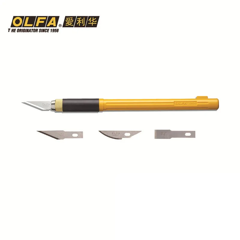 AK-4 Cushion Grip Art Knife with 3 Blade Types - Made in Japan [OLFA] OLFAK4 - Image 2