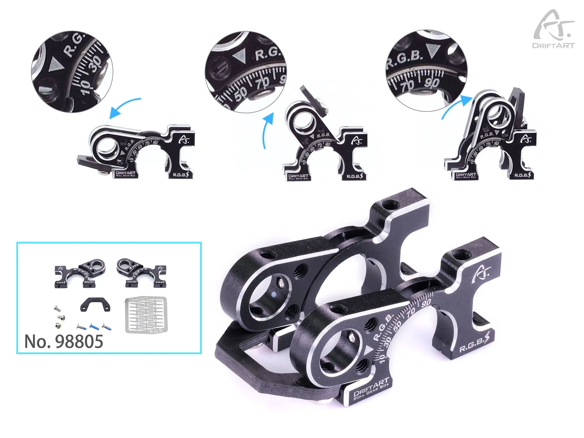 Alloy Roll Gear Box Lightning Version For DA3 DA4 DA2 [Drift Art] 98805 - Image 3