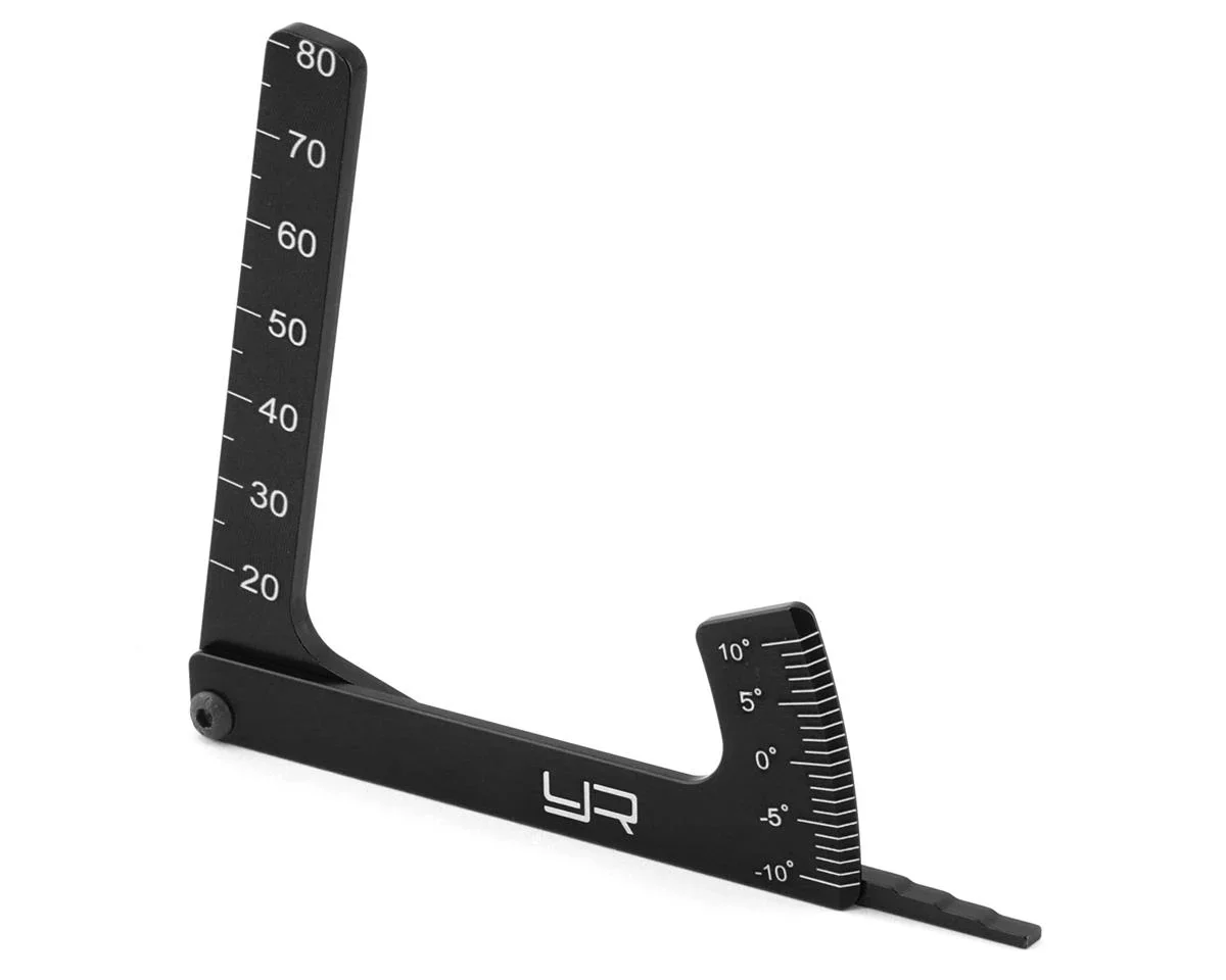 Aluminum 3 in 1 Black Camber and Height Gauge [Yeah Racing] YT-0056BK