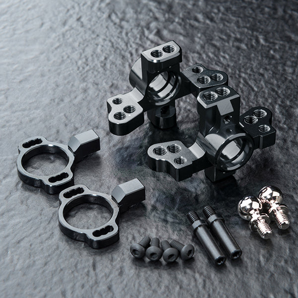Aluminum ATK v2 Front Knuckles RWD (BLACK) Set (RMX, FRX, MRX, RRX, FMX) [MST] 820158BK