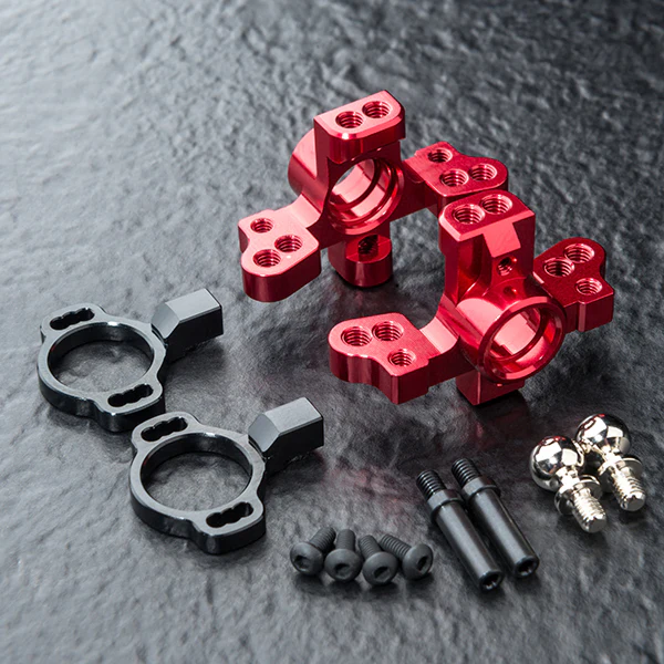 Aluminum ATK v2 Front Knuckles RWD (RED) Set (RMX, FRX, MRX, RRX, FMX) [MST] 820158R