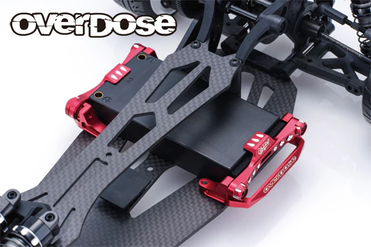 PREORDER: Aluminum BATTERY HOLDER Type-2 for GALM (RED PURPLE BLACK)  [Overdose] OD3893 OD3894 OD3895