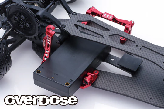 PREORDER: Aluminum BATTERY HOLDER Type-2 for GALM (RED PURPLE BLACK)  [Overdose] OD3893 OD3894 OD3895 - Image 7