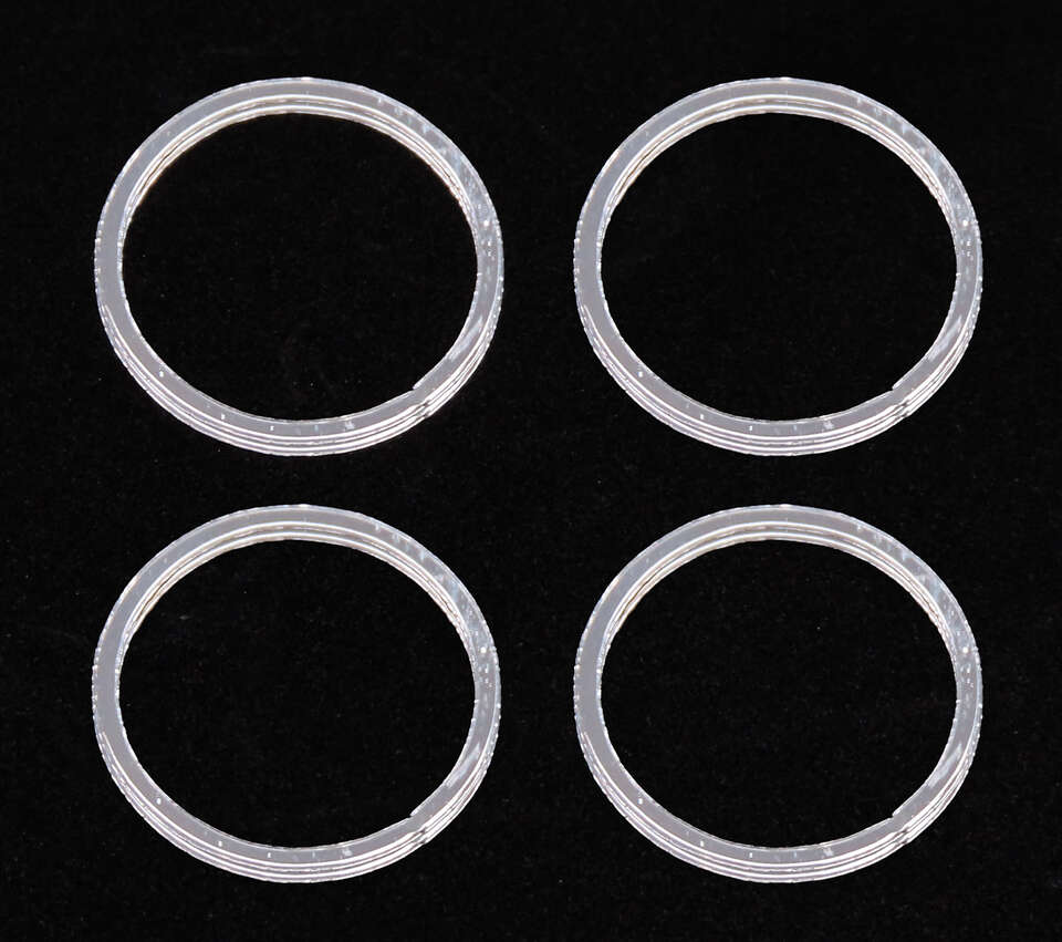 Aluminum Bearing Spacer φ7 x φ8 x 0.5mm (4pcs) - 4 Pack [Wrap Up Next] 0725-FD