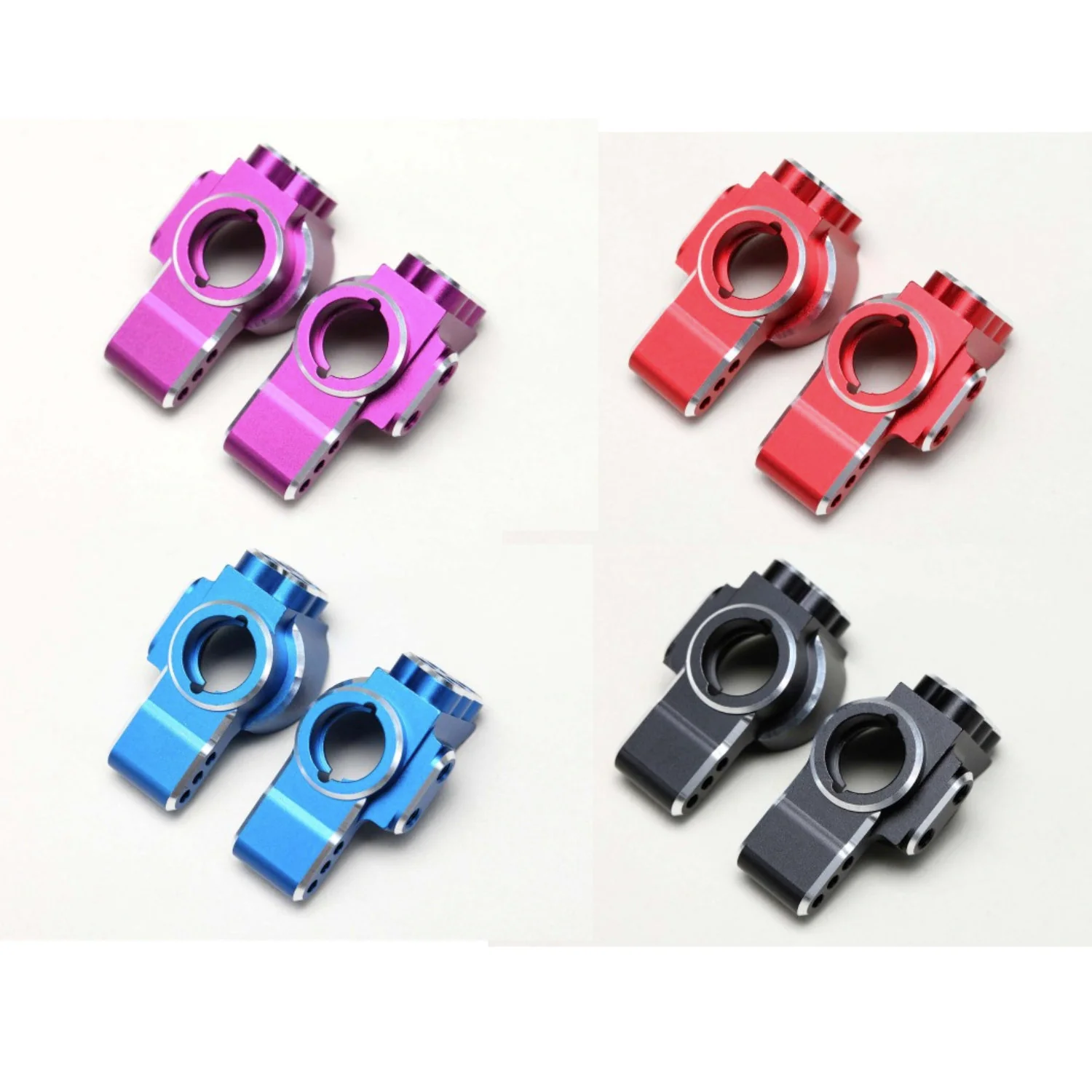 Aluminum Chamfered Rear Uprights Knuckles for SD / RD (Black Red Purple Blue) [Yokomo] RD-415AR