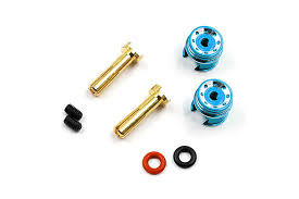 Aluminum Grip - 4mm / 5mm Bullet Plugs for Battery (from ESC) Gold Blue Red Purple Black [Yeah Racing] WPT-0160 WPT-0159 - Image 6