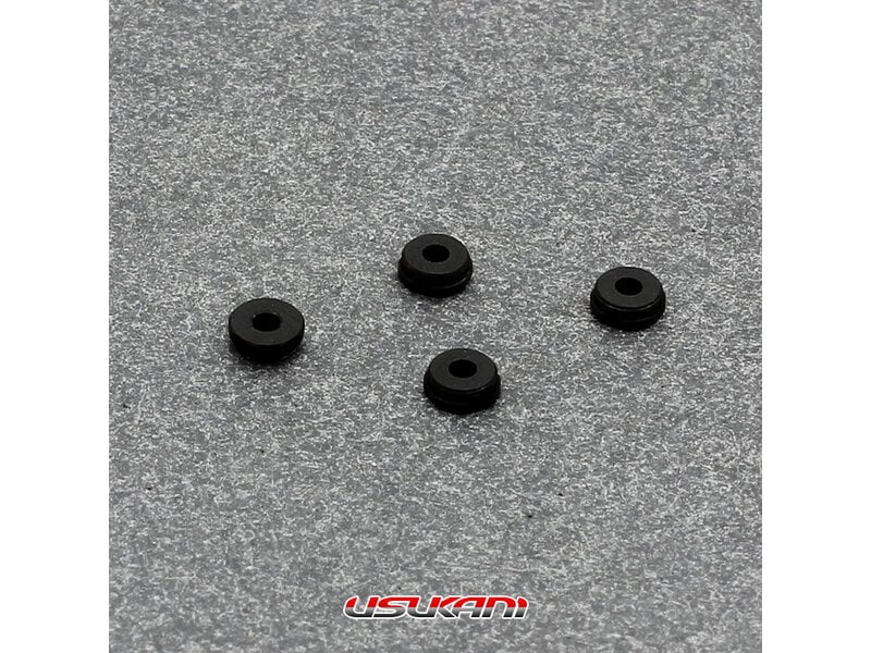 Aluminum Lower Cap (4pcs) for 1/24 Hydraulic Shocks [Usukani] MINIS-15
