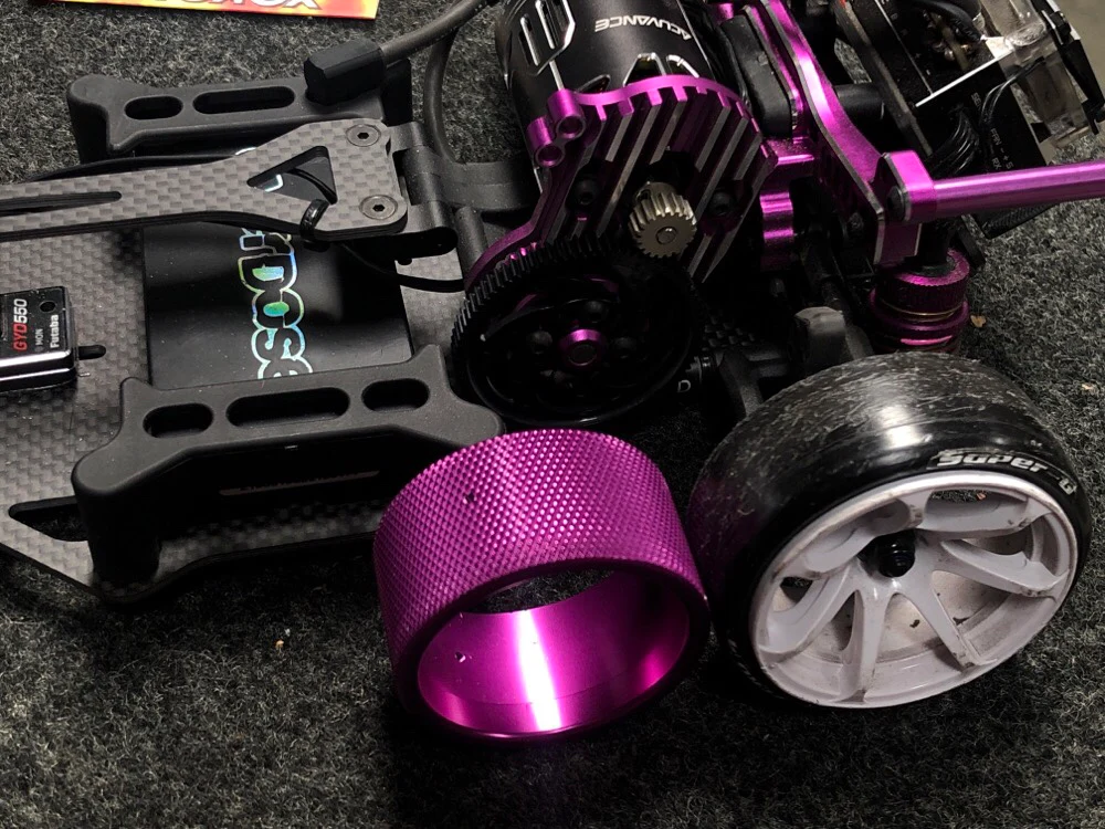 Aluminum (PURPLE) Steering Grip for FUTABA 3PV 4PM 4PV 4PX 7PX  7PXR [ Scale Reflex ] 862500 - Image 6