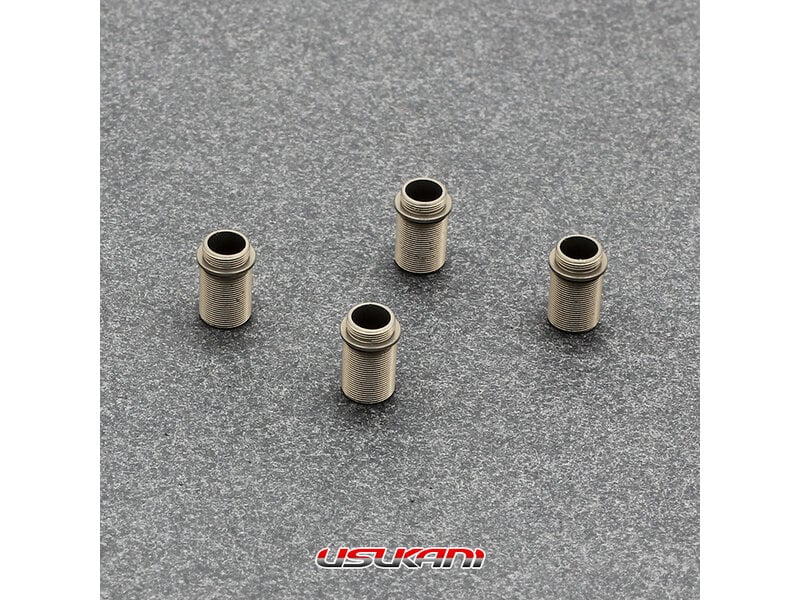 ALUMINUM Shock Absorber BODY (4pc) for 1/24 Hydraulic Shocks [Usukani] MINIS-05